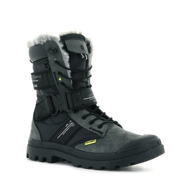 Dámské Boty Palladium Pampa Europa Tactical Černé | CZ LEQ-17H